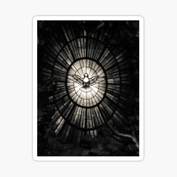 The Holy Spirit as a dove Sticker
