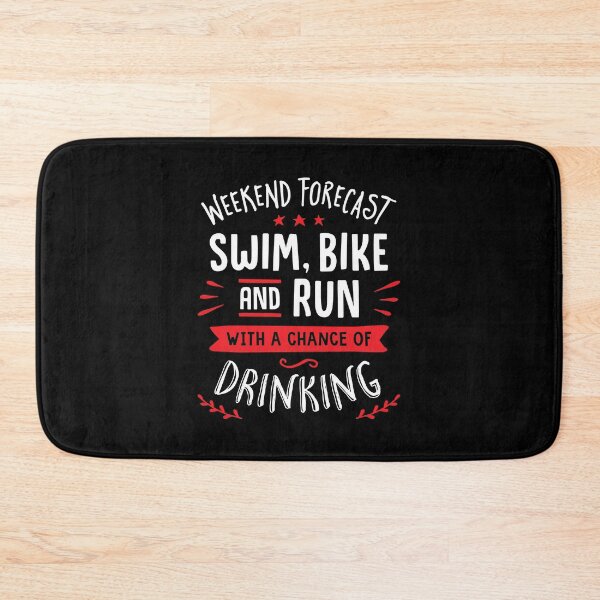 Item preview, Weekend Forecast Swim Bike And Run With A Chance Of Drinking designed and sold by Brogress Project.