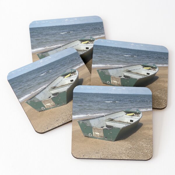 Item preview,  A relaxing image of a little boat on a sandy beach designed and sold by picmistress.