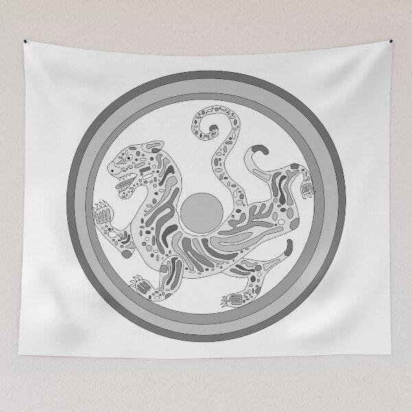 Item preview, White western tiger is symbol # 3. designed and sold by vincentbiollaz.