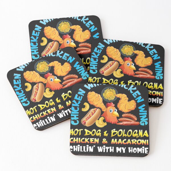 Item preview, Cooked Chicken Wing Chicken Wing Hot Dog and Bologna Hotdog T-Shirt designed and sold by Lukifo-Fluid.
