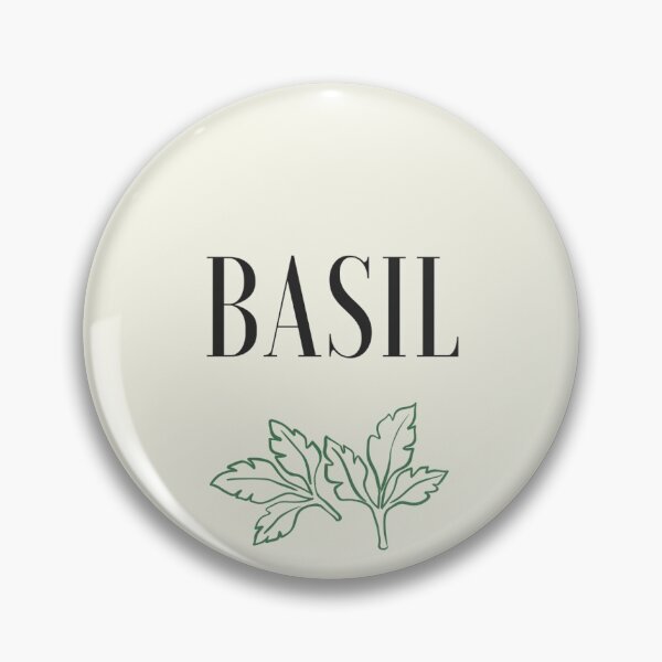 Item preview, Basil Kitchen Storage Jar Label designed and sold by the-label-guy.