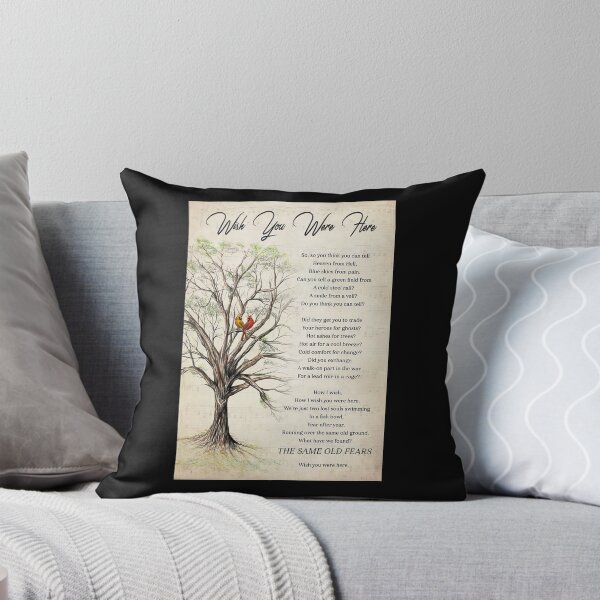 Item preview, Wish You We Here Lyrics - The Same Old Fears - Couple Cardinal Bird designed and sold by MagicatcoArt.
