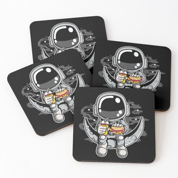 Item preview, Astronaut Crescent Moon Fast Food - Funny Outer Space Lovers designed and sold by Desteroids.