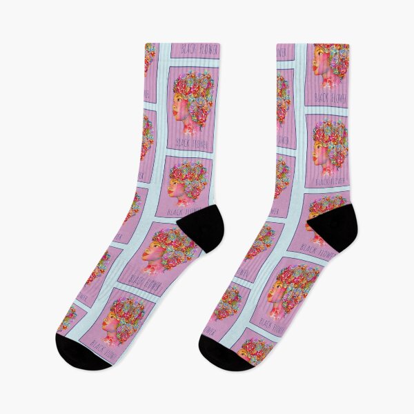 Item preview, Black girl, style for black hair, African American, femminist, black flower designed and sold by Collagedream.