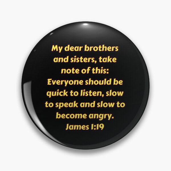 Item preview, Bible Verse James 1:19 designed and sold by Prayingwarrior.