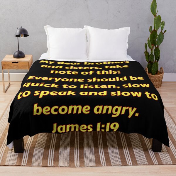 Item preview, Bible Verse James 1:19 designed and sold by Prayingwarrior.