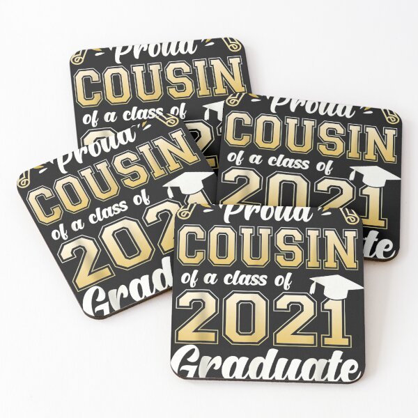 Item preview, Proud Cousin Of A Class Of 2021 Graduate Senior 2021 Gift T-Shirt designed and sold by Lukifo-Fluid.