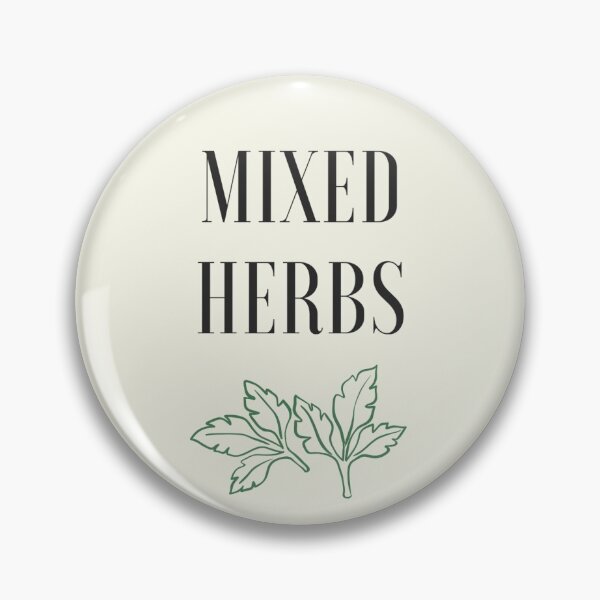 Item preview, Mixed Herbs Kitchen Storage Jar Label designed and sold by the-label-guy.