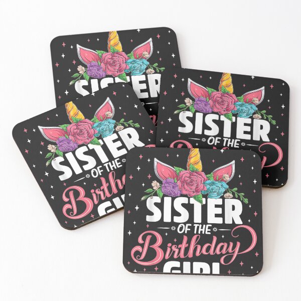 Item preview, Sister Of The Birthday Girl Unicorn Girls Family Matching T-Shirt designed and sold by Lukifo-Fluid.