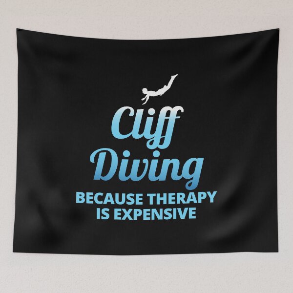 Item preview, Cliff Diving Tombstoning Base Jumping Extreme Sports designed and sold by CuteDesigns1.