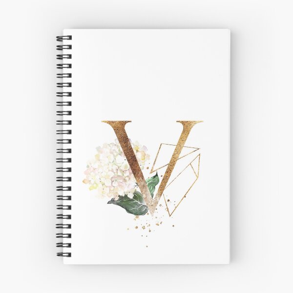 Item preview, Floral Geometric Polygon Monogram V designed and sold by junkydotcom.