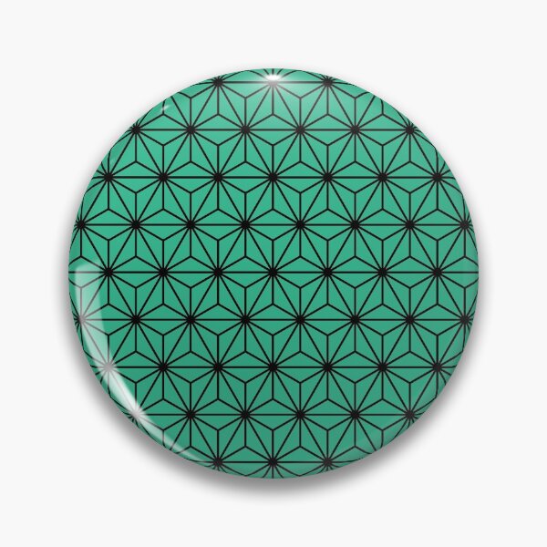 Item preview, Mountain Meadow Green Asanoha - Japanese Traditional Pattern designed and sold by KinitaDesign.