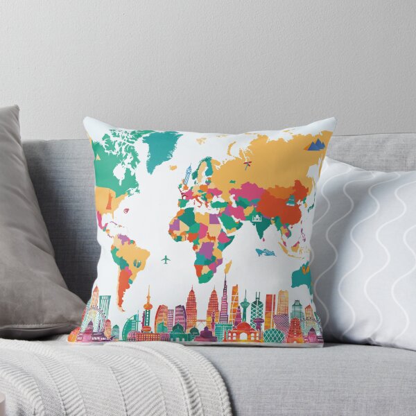 Item preview, Colored world's map designed and sold by SofyDigitalArt.
