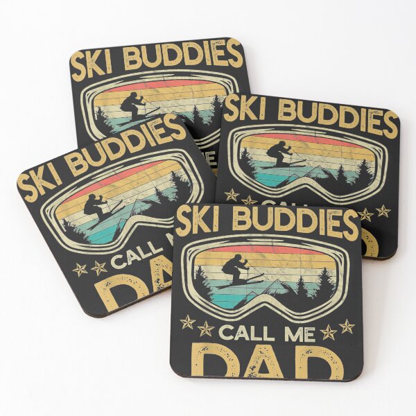 Aperçu de l'œuvre Skiing - My Favorite Ski Buddies Call Me Dad T-Shirt créée et vendue par Lukifo-Fluid.