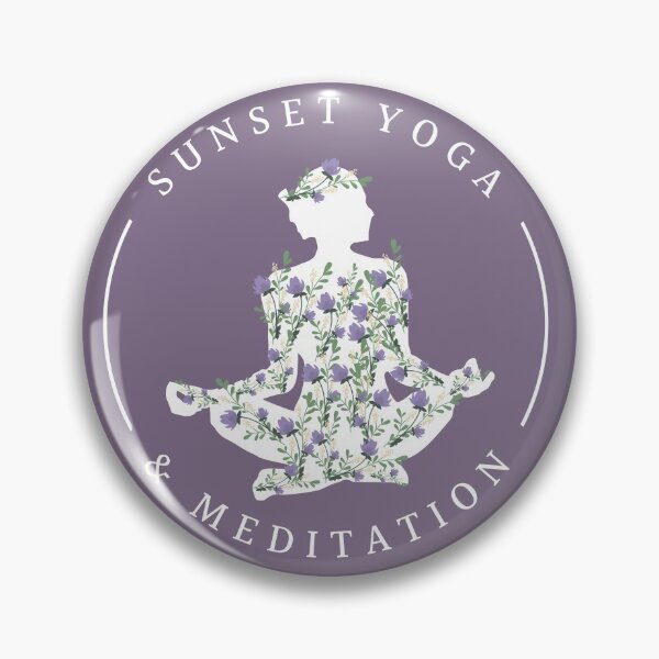 Item preview, Sunset Yoga & Meditation || Flowers & Yoga || Purple designed and sold by RominaMD.