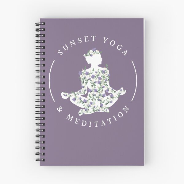 Item preview, Sunset Yoga & Meditation || Flowers & Yoga || Purple designed and sold by RominaMD.