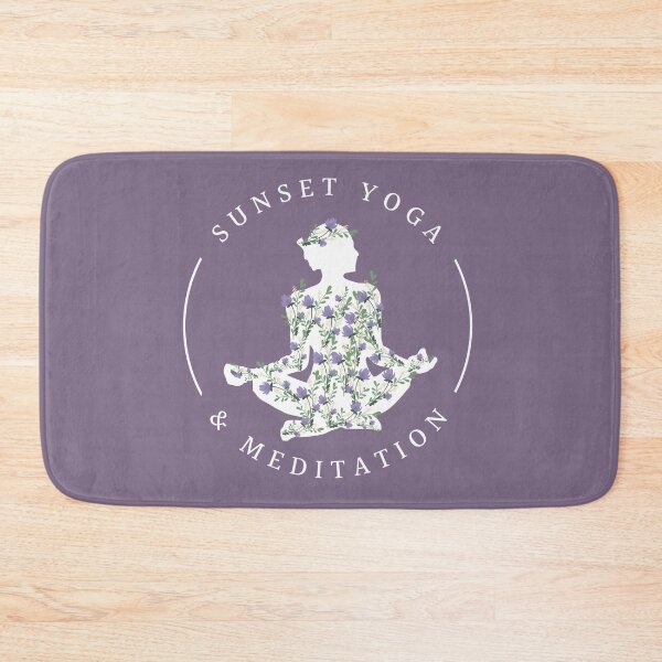Item preview, Sunset Yoga & Meditation || Flowers & Yoga || Purple designed and sold by RominaMD.