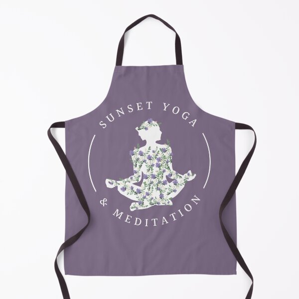 Item preview, Sunset Yoga & Meditation || Flowers & Yoga || Purple designed and sold by RominaMD.