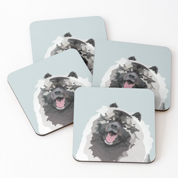 Item preview, Keeshond Illustration designed and sold by Brownflower28.