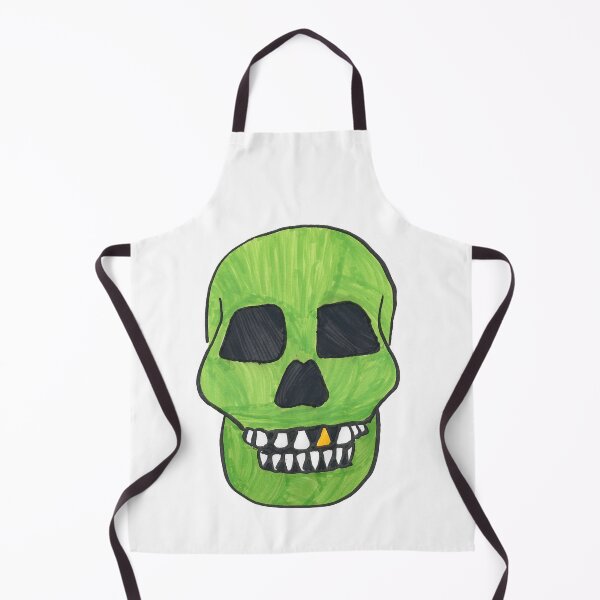 Item preview, green skull designed and sold by Darquise Delorme.