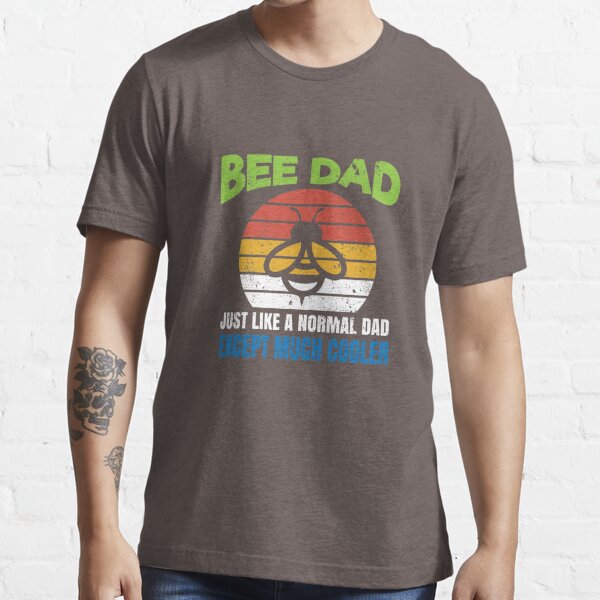 Bee Dad Father's Day Gift Shirt Vintage Beekeeping Graphic Tee