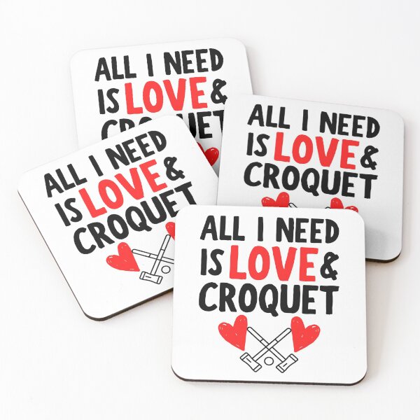 Item preview, All I need is love and croquet designed and sold by TheGreenGoat.