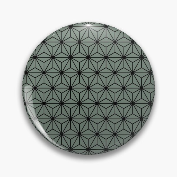 Item preview, Xanadu Green Asanoha - Japanese Traditional Pattern designed and sold by KinitaDesign.
