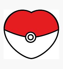 POKEBOLA HEART POKEMON GO Photographic Print
