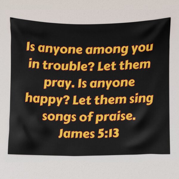Item preview, Bible Verse James 5:13 designed and sold by Prayingwarrior.