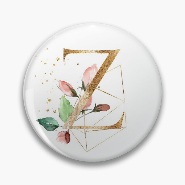 Item preview, Floral Geometric Polygon Monogram Z designed and sold by junkydotcom.