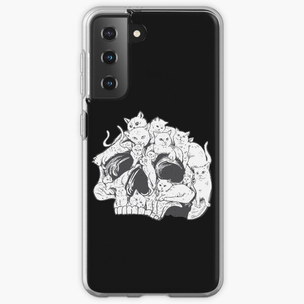 Skull with cats Samsung Galaxy Soft Case