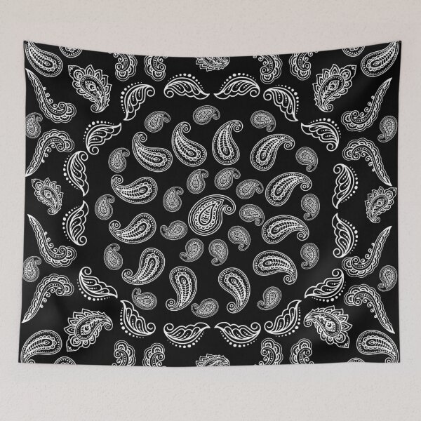 Item preview, Black Bandanna Pattern  designed and sold by kapotka.