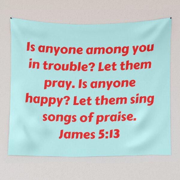 Item preview, Bible Verse James 5:13 designed and sold by Prayingwarrior.