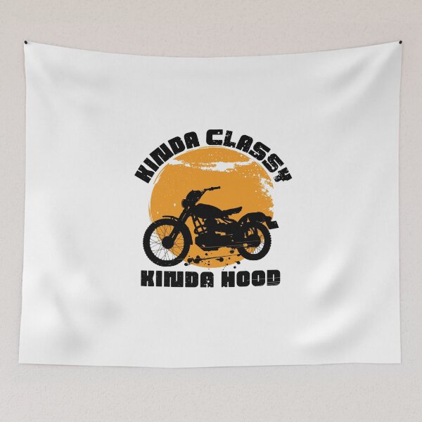 Item preview, Kinda Classy Kinda Hood Black Motorcycle designed and sold by Rislam.