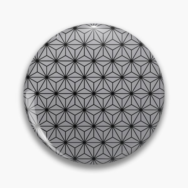 Artikelvorschau, Metallic SilverGrey Asanoha - Japanisches traditionelles Muster entworfen und verkauft von KinitaDesign.