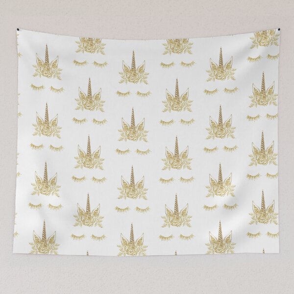 Item preview, Glitter unicorn fashion gold illustration  designed and sold by Lalanacliparts.