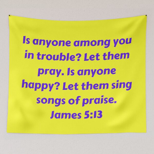 Item preview, Bible Verse James 5:13 designed and sold by Prayingwarrior.