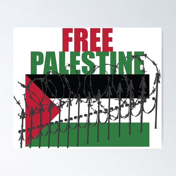 Palestine, Palestinian Flag - Custom Design Work Poster for Sale