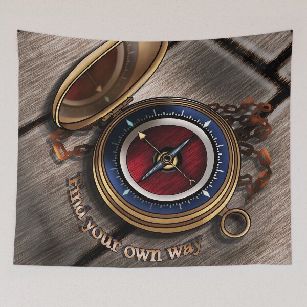 Item preview, Opened Pocket Nautical Compass: find your own way designed and sold by iduzarts.