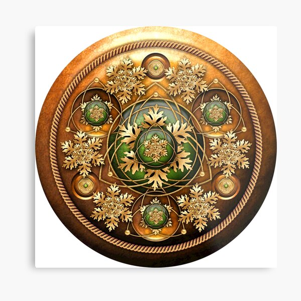 Shield of the Oak King Metal Print