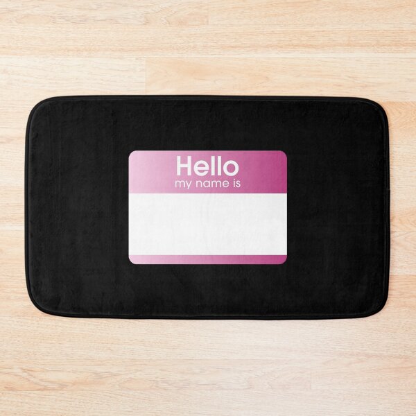 Item preview, Pink Gradient Blank Name Tag Hello My Name Is Label  designed and sold by everything4eva.