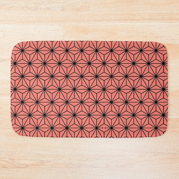 Item preview, Salmon Asanoha - Japanese Traditional Pattern designed and sold by KinitaDesign.