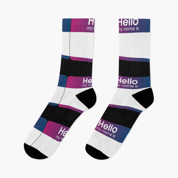 Item preview, Purple Gradient Blank Name Tag Hello My Name Is Label  designed and sold by everything4eva.
