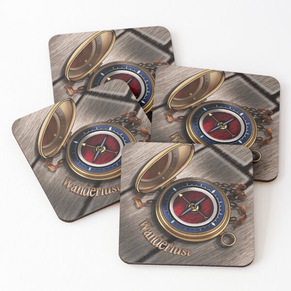 Item preview, Opened Pocket Nautical Compass: wanderlust designed and sold by iduzarts.