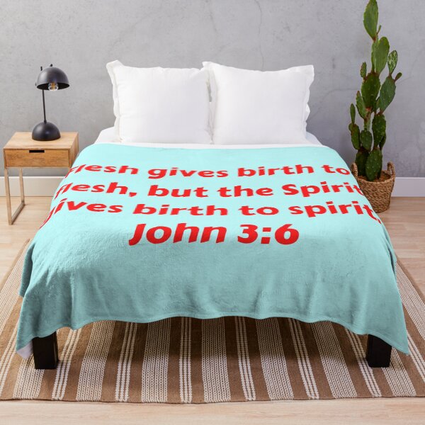 Item preview, Bible Verse John 3:6 designed and sold by Prayingwarrior.