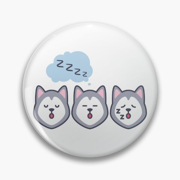 Item preview, Sleepytime Cute Sleeping Siberian Husky Dog Sleepy Faces designed and sold by Le Moonie.