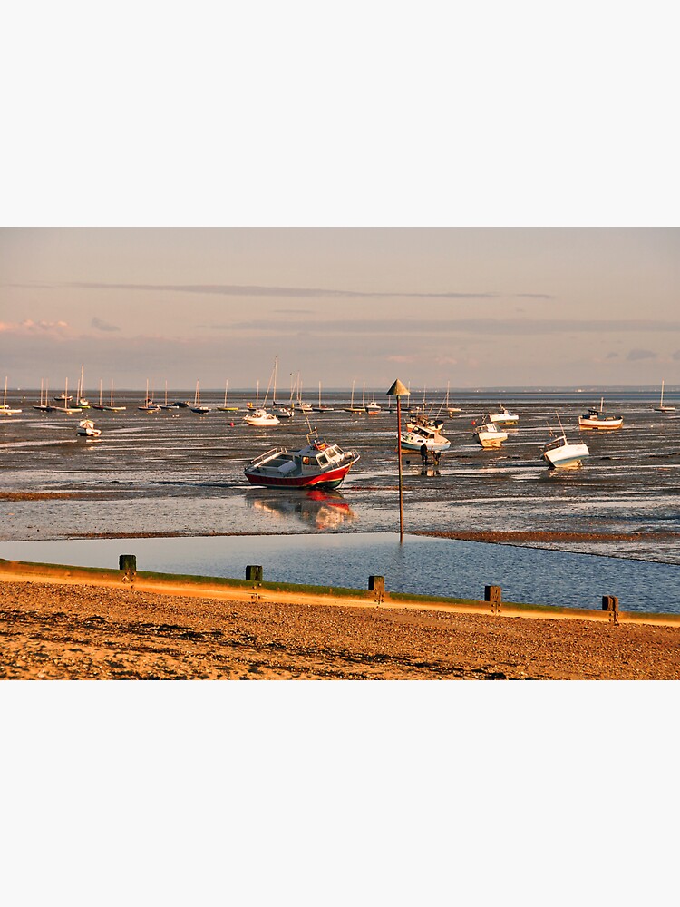 "Boats Thorpe Bay Southend on Sea Essex England" Sticker by