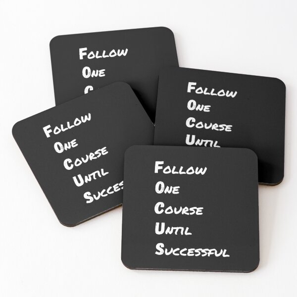 Item preview, Focus Follow One Course Until Successful T-Shirt Cool Motivational Design Tee designed and sold by LJ4EVER.