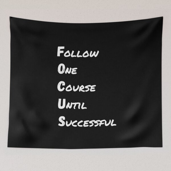 Item preview, Focus Follow One Course Until Successful T-Shirt Cool Motivational Design Tee designed and sold by LJ4EVER.